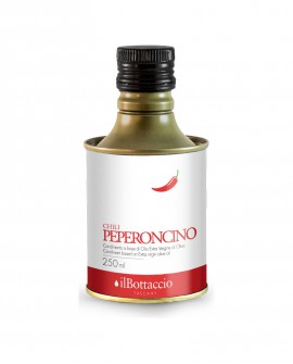 Olio Extravergine d'Oliva Italiano INFUSO al Peperoncino - 250ml - Olio il Bottaccio