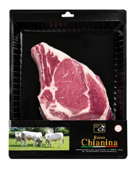 Costata con osso di Carne Chianina - n.1 pezzo 700g skin - Carne Certificata - Macelleria Co.Pro.Car. San Nicolo