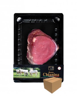 Filetto a fette di Carne Chianina - n.1 pezzo 250g skin - cartone da 8 pezzi - Carne Certificata - Macelleria Co.Pro.Car. San Ni