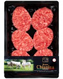 Mini Hamburger di Carne Chianina da 73g - confezione n.6 pezzi 440g skin - Carne Certificata - Macelleria Co.Pro.Car. San Nicolo