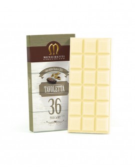 Tavoletta cioccolato bianco 36% - 100g - Menichetti Cioccolato