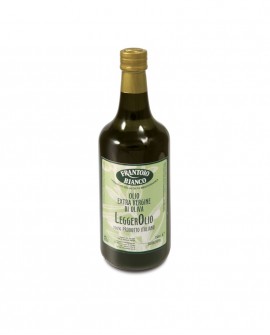 Leggerolio Olio extra vergine d'oliva - 100% Italiano -  bottiglia 750ml - Olio Frantoio Bianco