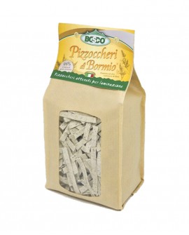 PIZZOCCHERI di BORMIO con farina integrale di grano saraceno - stecca - sacchetto 360g - Pastificio Valtellinese BO.S.CO.