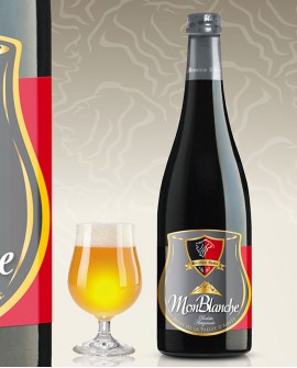 Birra in stile Blanche Belga Monblanche 75 cl - Birrificio Aosta