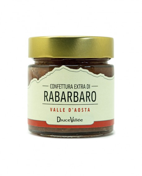 Confettura di Rabarbaro e Lamponi Vasetto 220 g - DouceVallée