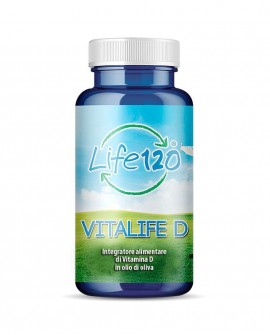 Vitalife D - integratore alimentare di Vitamina D in olio di oliva - 100 perle softgel - Life120