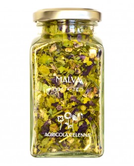 Foglie e fiori di MALVA - vaso 35g - Tisane Agricola Celenna