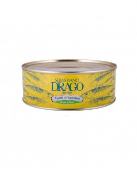 Filetti di Sgombro in olio di oliva - latta 850g - Conserve Drago Sebastiano dal 1929