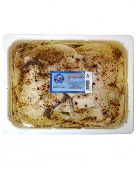 Carpaccio di Pesce Spada marinato Condito lavorazione artigianale - vaschetta 1500g - Ittica Di Giovanni Salvatore