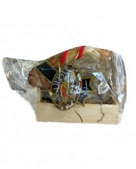 Prosciutto con osso senza zampa, 10Kg artigianale - confezione regalo - stagionato 20 mesi Alta Norcineria - Prosciuttificio Nar