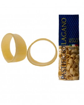 Calamarata artigianali - 500g - cartone nr.16 pezzi-pasta di semola di grano duro italiano trafilata al bronzo-Pastificio LAGANO