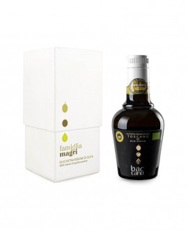 Olio extravergine di oliva BACCANO Bio IGP Toscano - confezione regalo 250ml - scatola con 1pz -Soc. Agricola Podere Val D’Orc