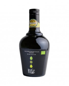 Olio extravergine di oliva INFERNALE Bio IGP Toscano - 500ml - cartone con 6pz - Soc. Agricola Podere Val D’Orcia