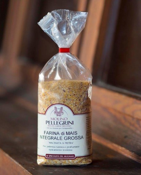 Farina di mais integrale grossa macinata a pietra - Linea Specialità - 1kg - Molino Pellegrini