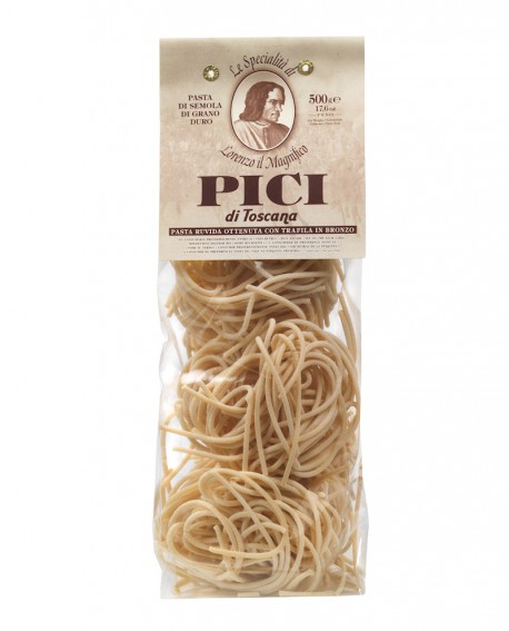 Pici a matassa 500 gr Lorenzo il Magnifico - pasta semola di grano duro - Antico Pastificio Morelli