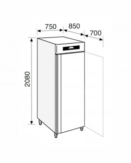 Armadio frigorifero Stagionatore 700 INOX CARNE - STG MEAT 700 INOX - Refrigerazione - Everlasting