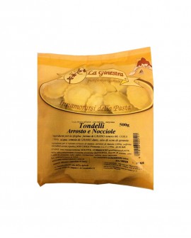 Tondelli arrosto e nocciole - 500 g pasta fresca all'uovo ripiena SURGELATA - Pastificio La Ginestra
