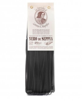 Nero Di Seppia Linguine Germe di Grano Lorenzo il Magnifico 250 gr Pasta Aromatizzata - Antico Pastificio Morelli