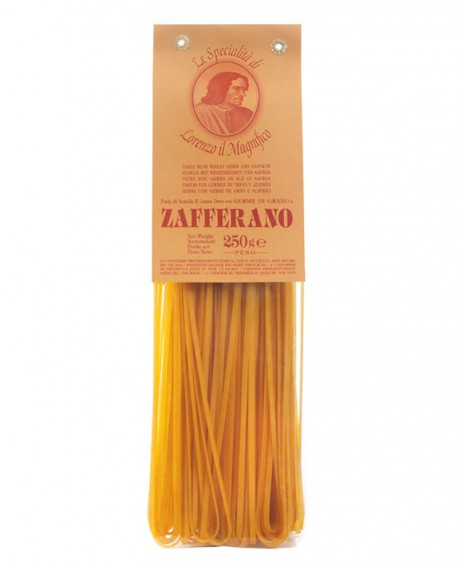 Zafferano Linguine Lorenzo il Magnifico 250 gr Pasta Aromatizzata - Antico Pastificio Morelli