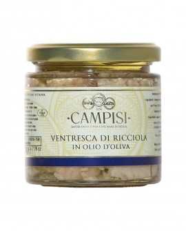Ventresca Ricciola in Olio di Oliva - vaso vetro 220 g - Campisi