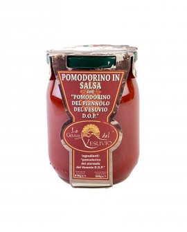 Pomodorino in salsa con Pomodorino del Piennolo del Vesuvio DOP - in vetro da 540 gr - Le Gemme del Vesuvio