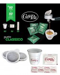 Cialda carta in Kit - Caffè Carta Verde - Confezione da 50 pezzi - Caffè Poli