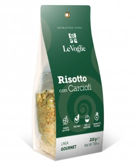 Risotto con Carciofi senza glutine - 215g linea gourmet - Le Voglie - Primavera Foods