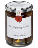 Olive Nere Naturali in Salamoia Nocellara Belice intere - vasetto di vetro 314 - 290 g - Frantoi Cutrera Segreti di Sicilia