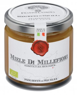 Miele di Millefiori - vasetto di vetro 212 - 250 g - Frantoi Cutrera Segreti di Sicilia