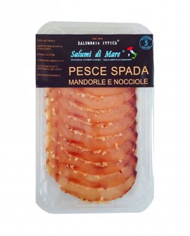 Affettato Pesce Spada con mandorle e nocciole stagionato 6 mesi - skin 50g - Salumi di Mare
