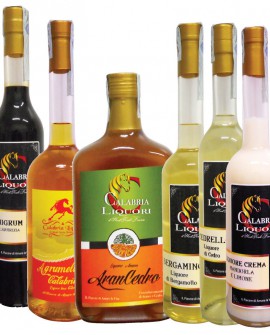 Degustazione scatola n.6 bottiglie MIX Liquori CALABRIA AUTENTICA - Calabria Liquori