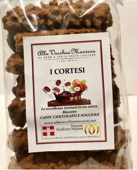 I CORTESI, biscotto Caffè, Cioccolato e Nocciole - 150g - Pasticceria Alla Vecchia Maniera