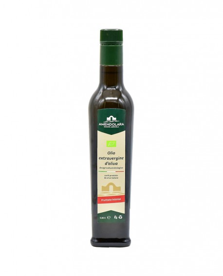 Olio extravergine d'oliva biologico - Fruttato Intenso - bottiglia 0,50 Lt - Olio di Puglia Amendolara Bio