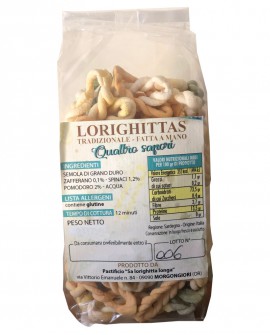Lorighittas ai Quattro Sapori di semola di grano duro fatta a mano - sfuso in busta 2,5 kg - Pastificio SA LORIGHITTA LONGA