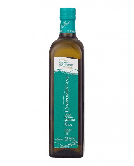 Olio L'Aspromontano extra vergine d’oliva - bottiglia 750 ml - Olearia San Giorgio